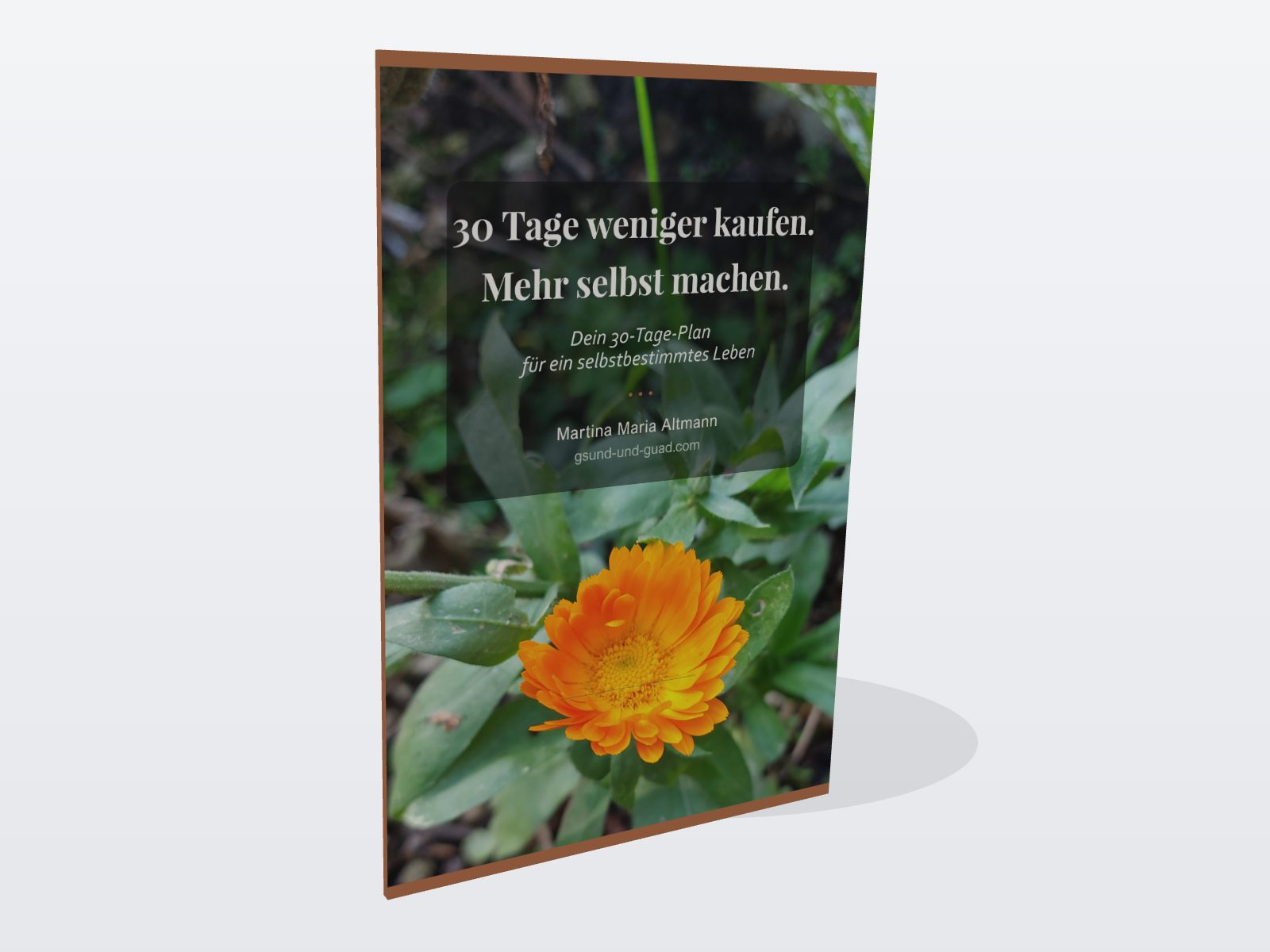 3D - 30 Tage. Eine Aufgabe pro Tag. Weniger kaufen, mehr selbst machen.